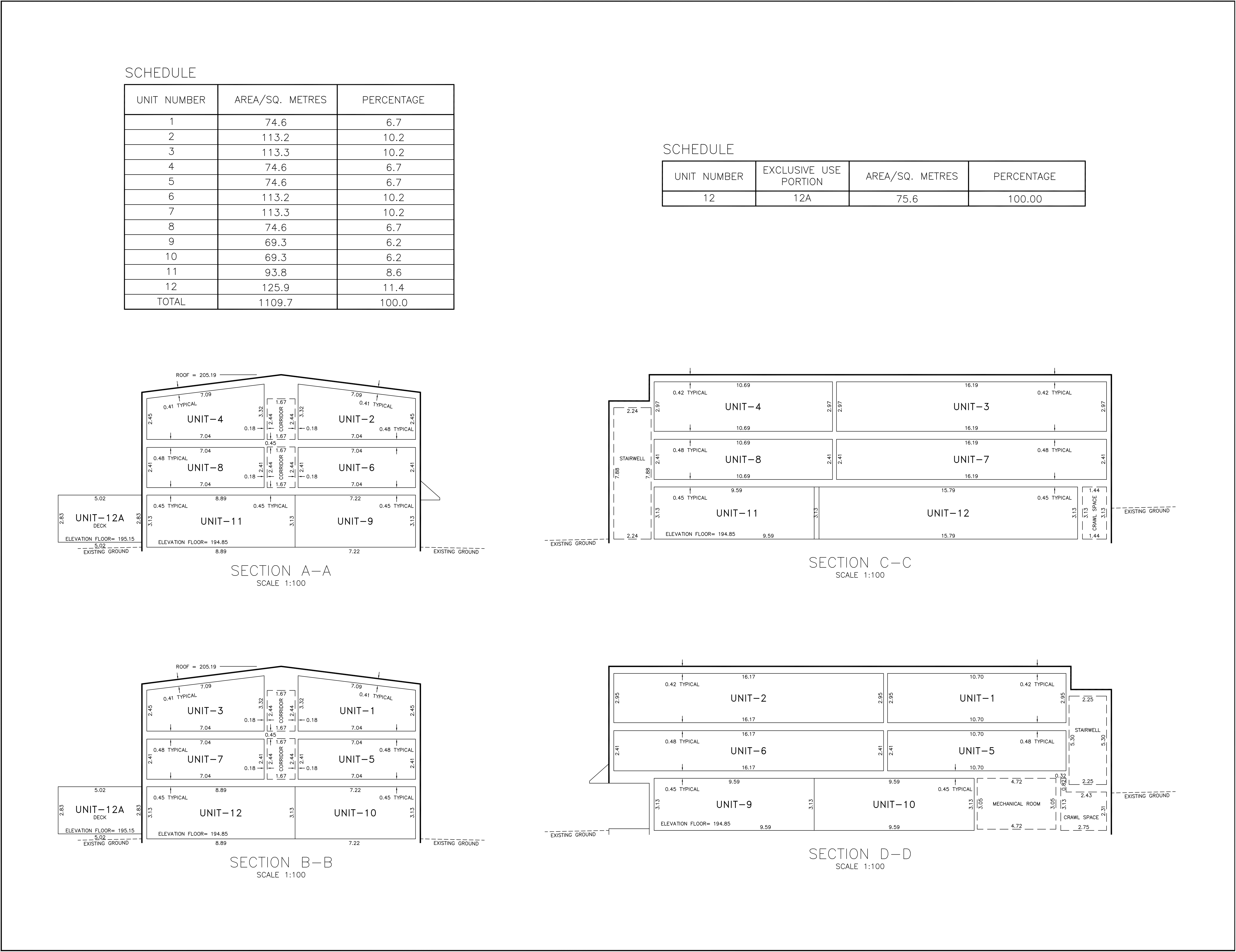Condominium Surveys Cross-Sections